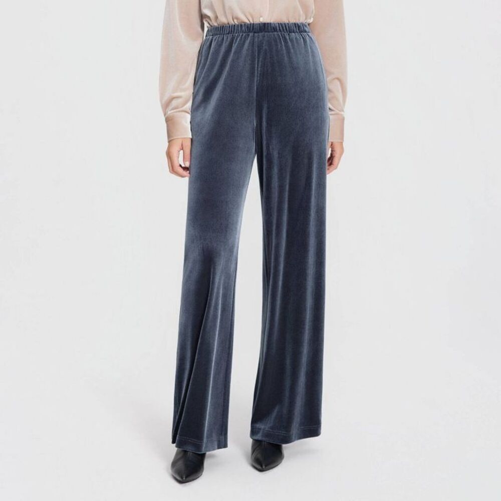 Women's Velvet Pull-On Pants - Universal Thread Navy Blue XS